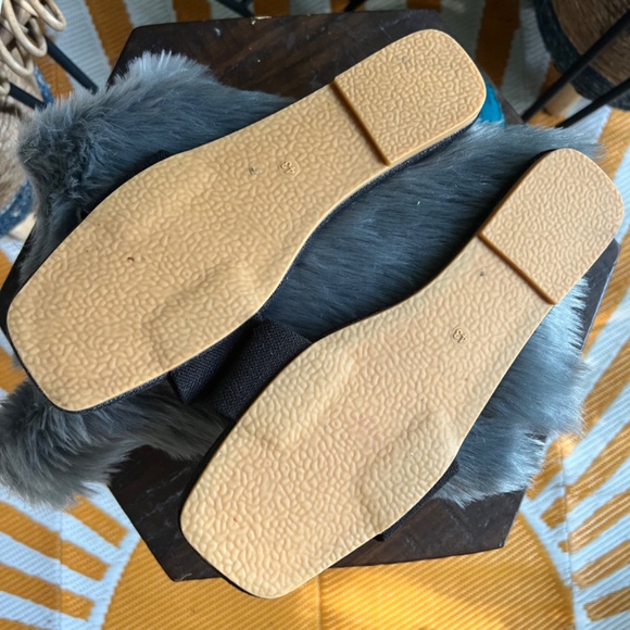 Womens Fashion Flat Slide Sandals - Soft Fabric Upper, Slip-on, Open Toe - Picture 7 of 9